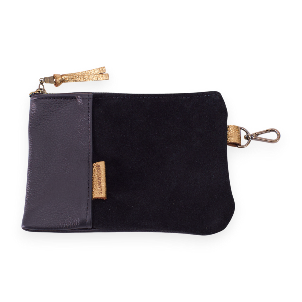 Seamus Golf Black Tribeca Zippered Pouch