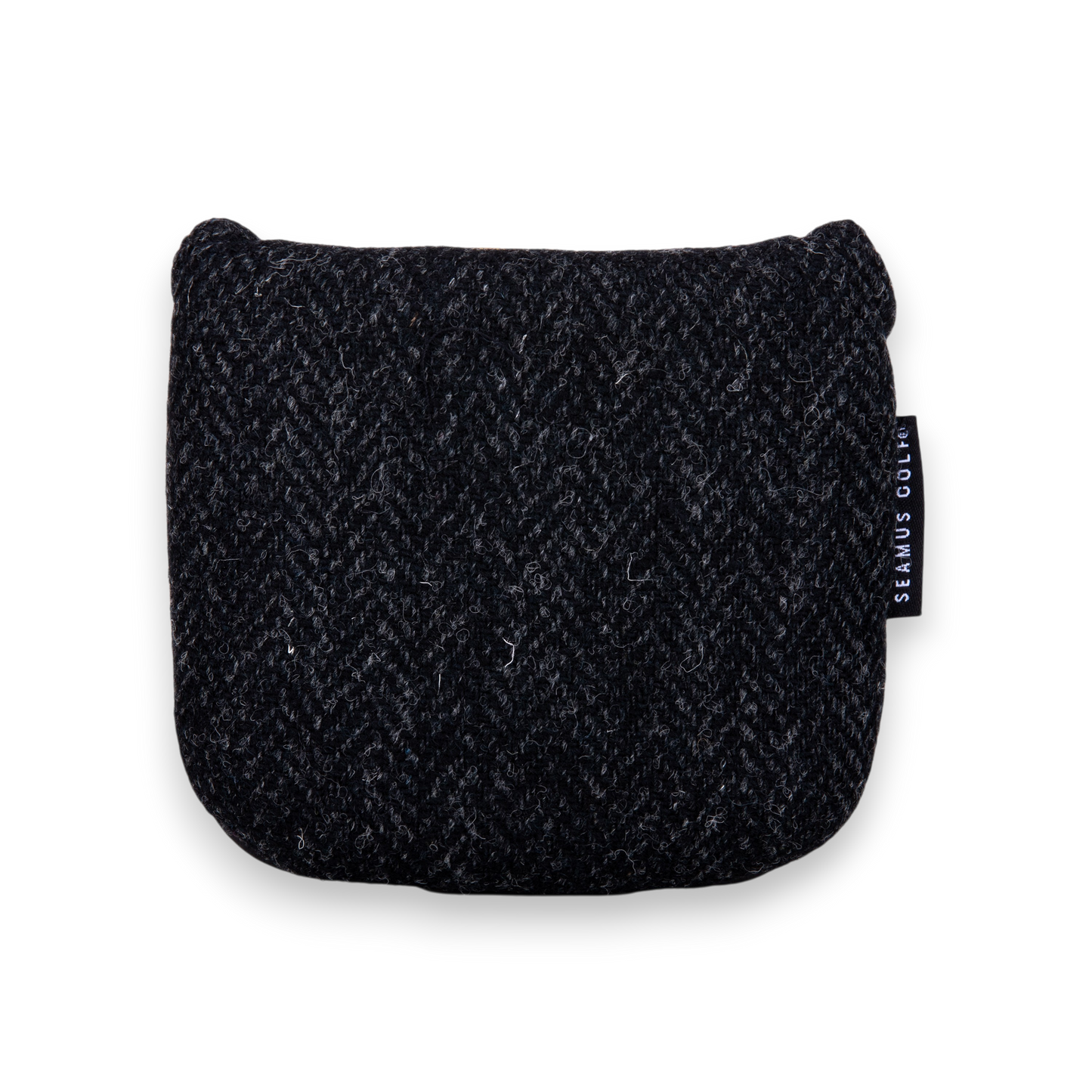 Black Harris Tweed Mallet Putter Cover