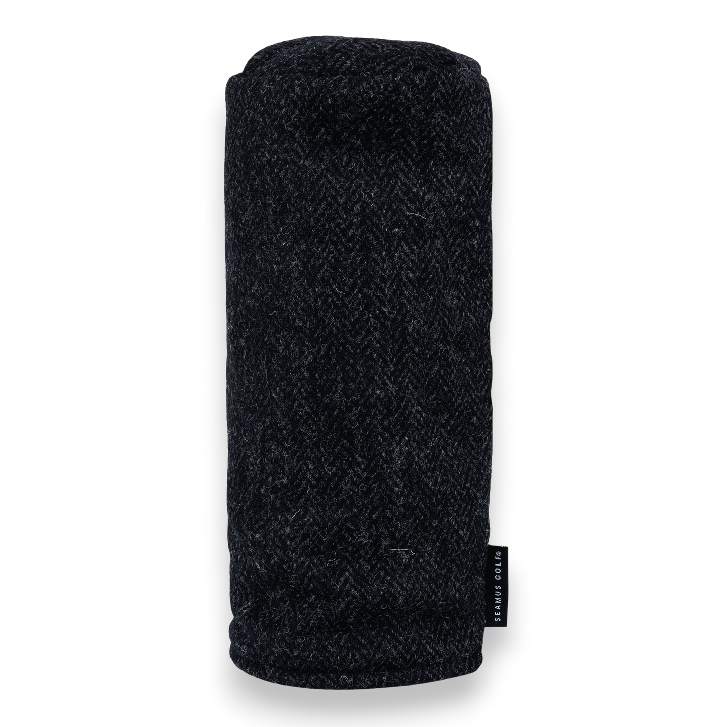 Black Harris Tweed Head Cover