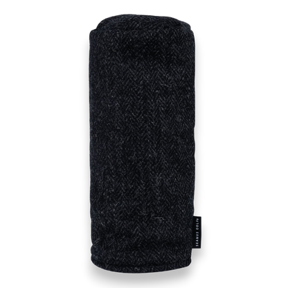 Black Harris Tweed Head Cover