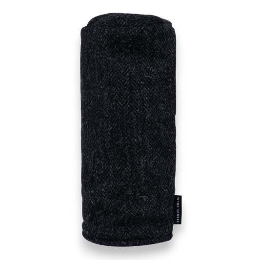 Black Harris Tweed Head Cover