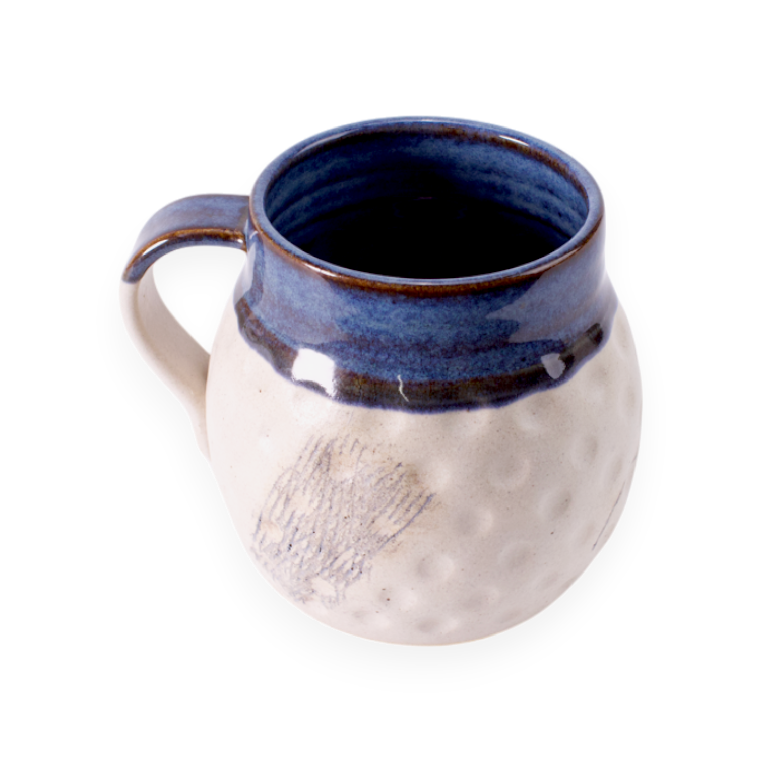 Ceramic Golf Ball Mug - Blue