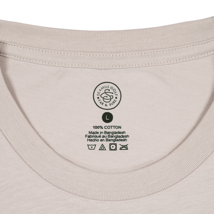 Seamus Goat T-Shirt - Green on Bone