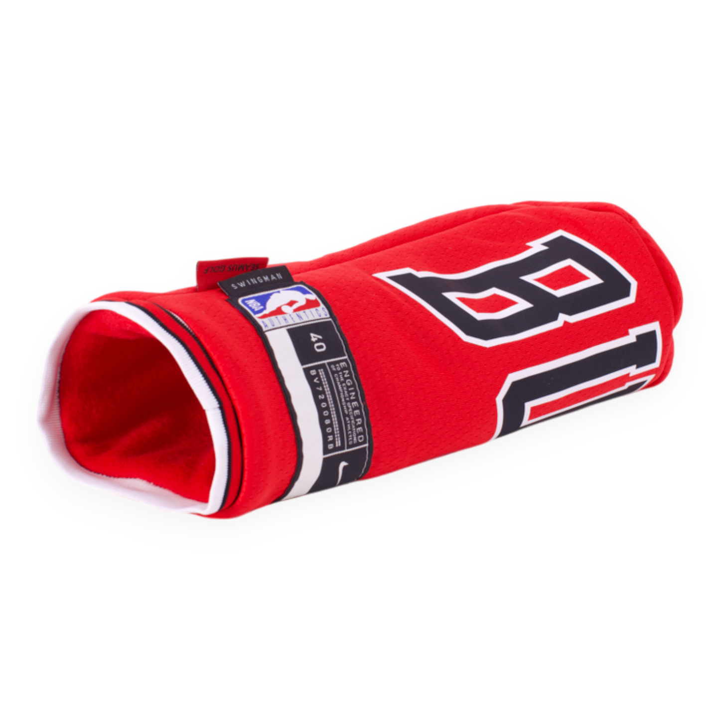Upcycled NBA Jersey Head Cover - Bulls