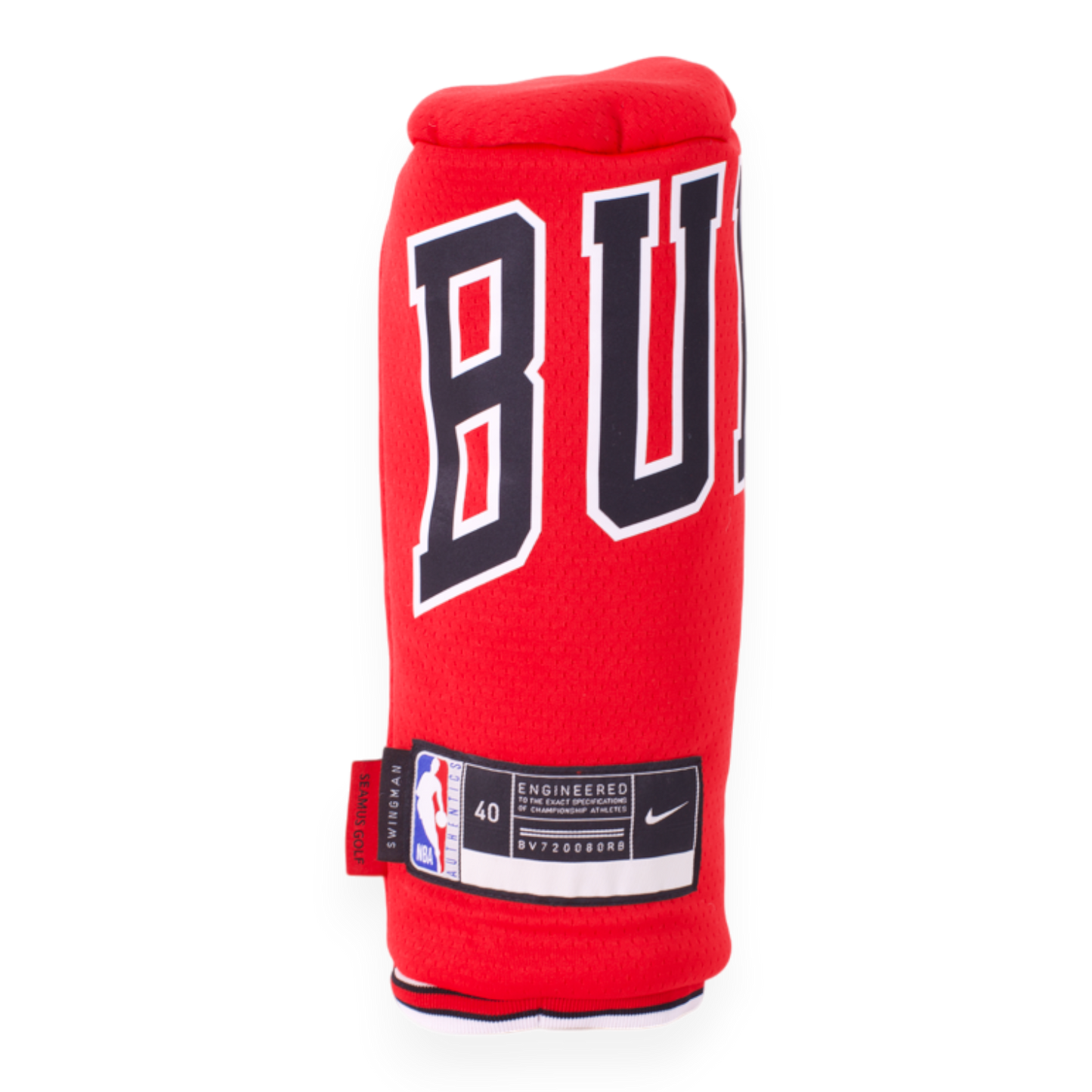 Upcycled NBA Jersey Head Cover - Bulls