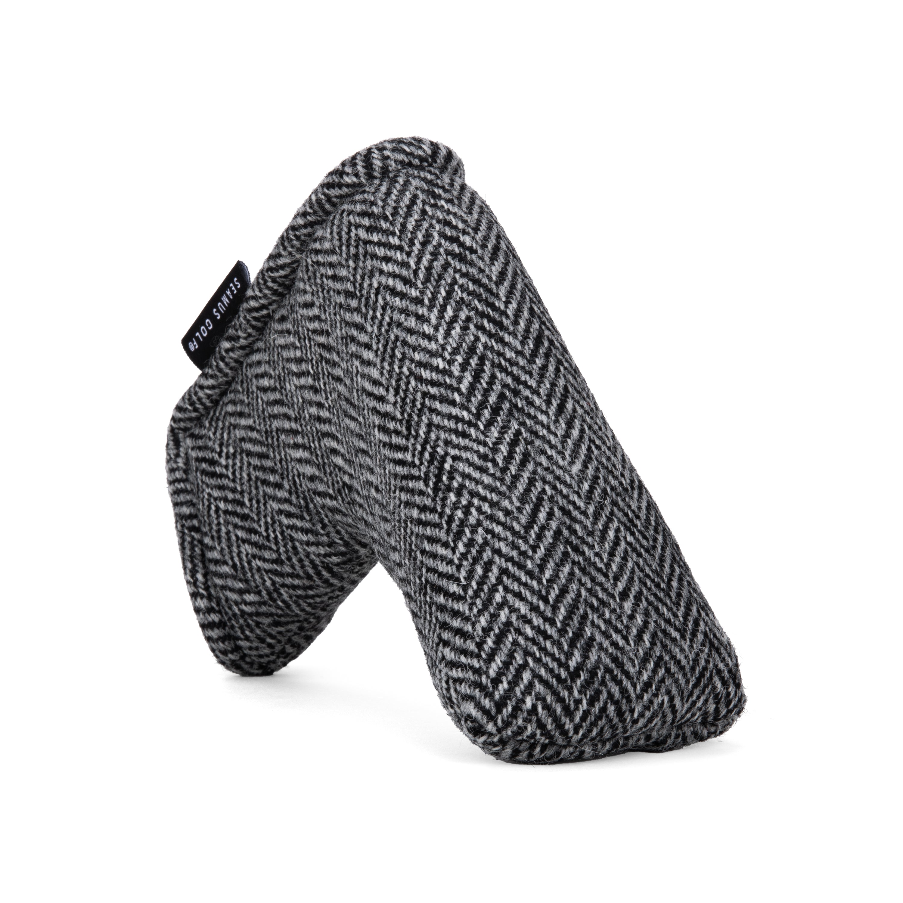 Harris Tweed Charcoal Golf Blade Putter Headcover | Seamus Golf | 1