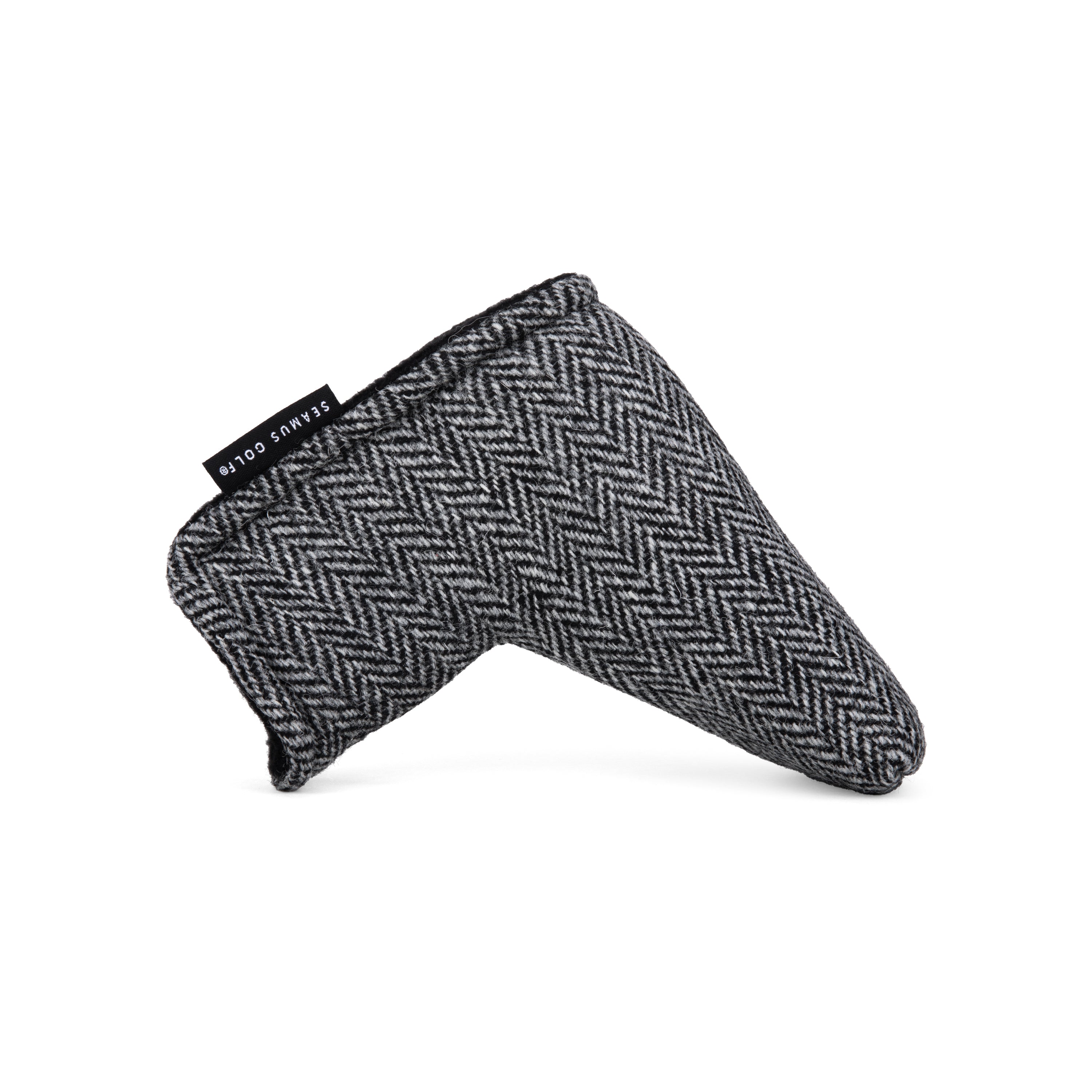 Harris Tweed Charcoal Golf Blade Putter Headcover | Seamus Golf | 2