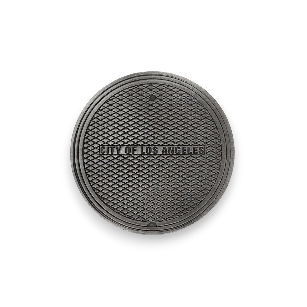 Hand Forged® LA Manhole Cover™ Ball Mark - Steel