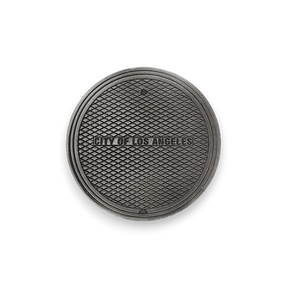 Hand Forged® LA Manhole Cover™ Ball Mark - Steel