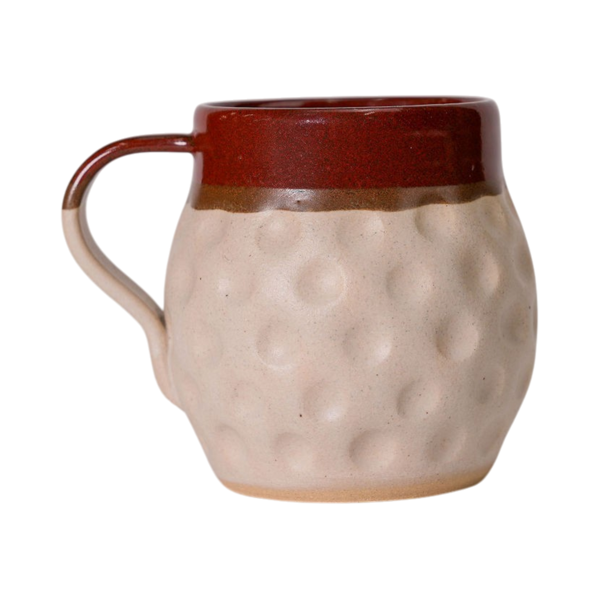 Ceramic Golf Ball Mug - Burnt Umber