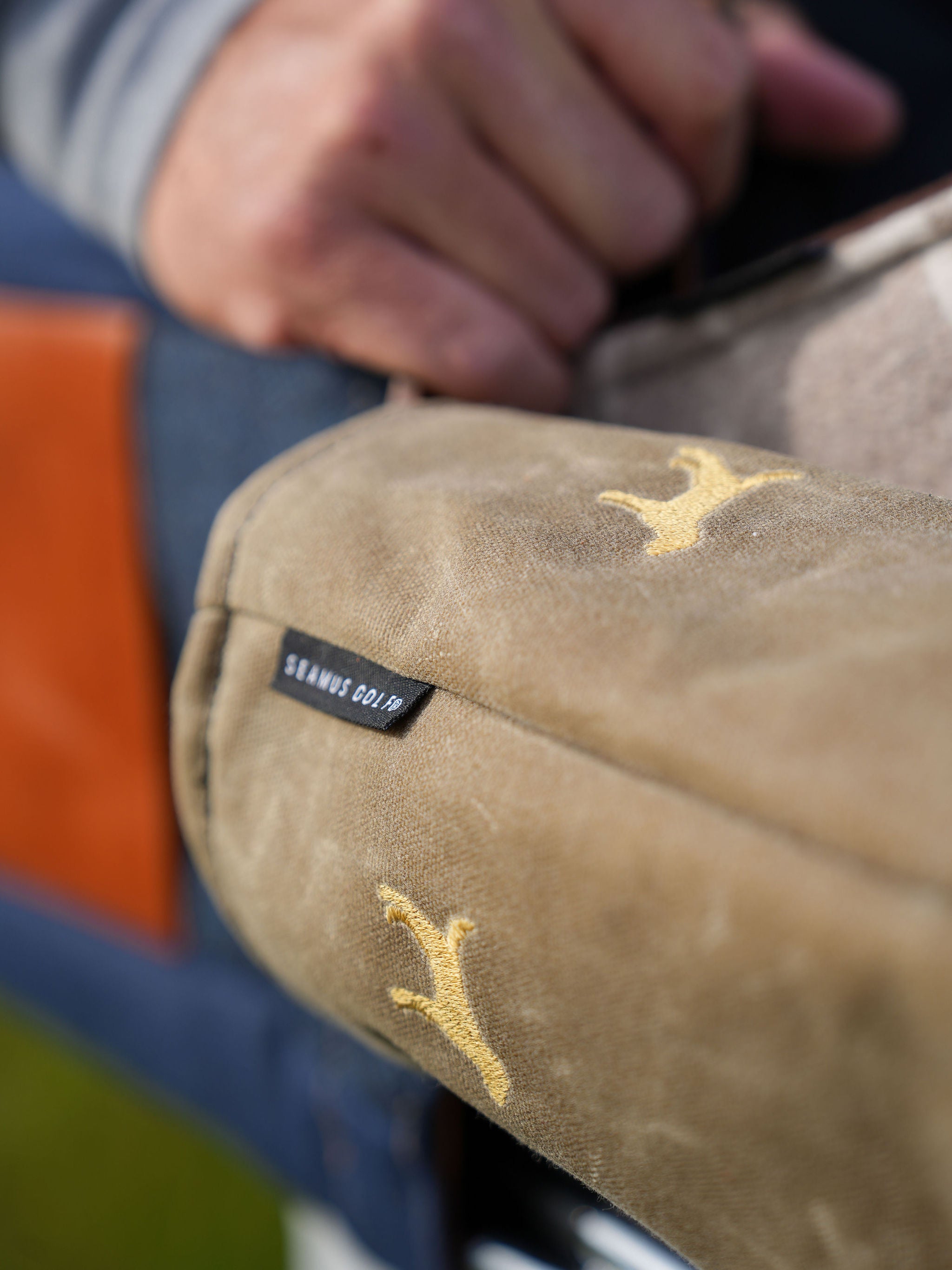 Seamus Lab Head Covers - Sage Waxed Canvas