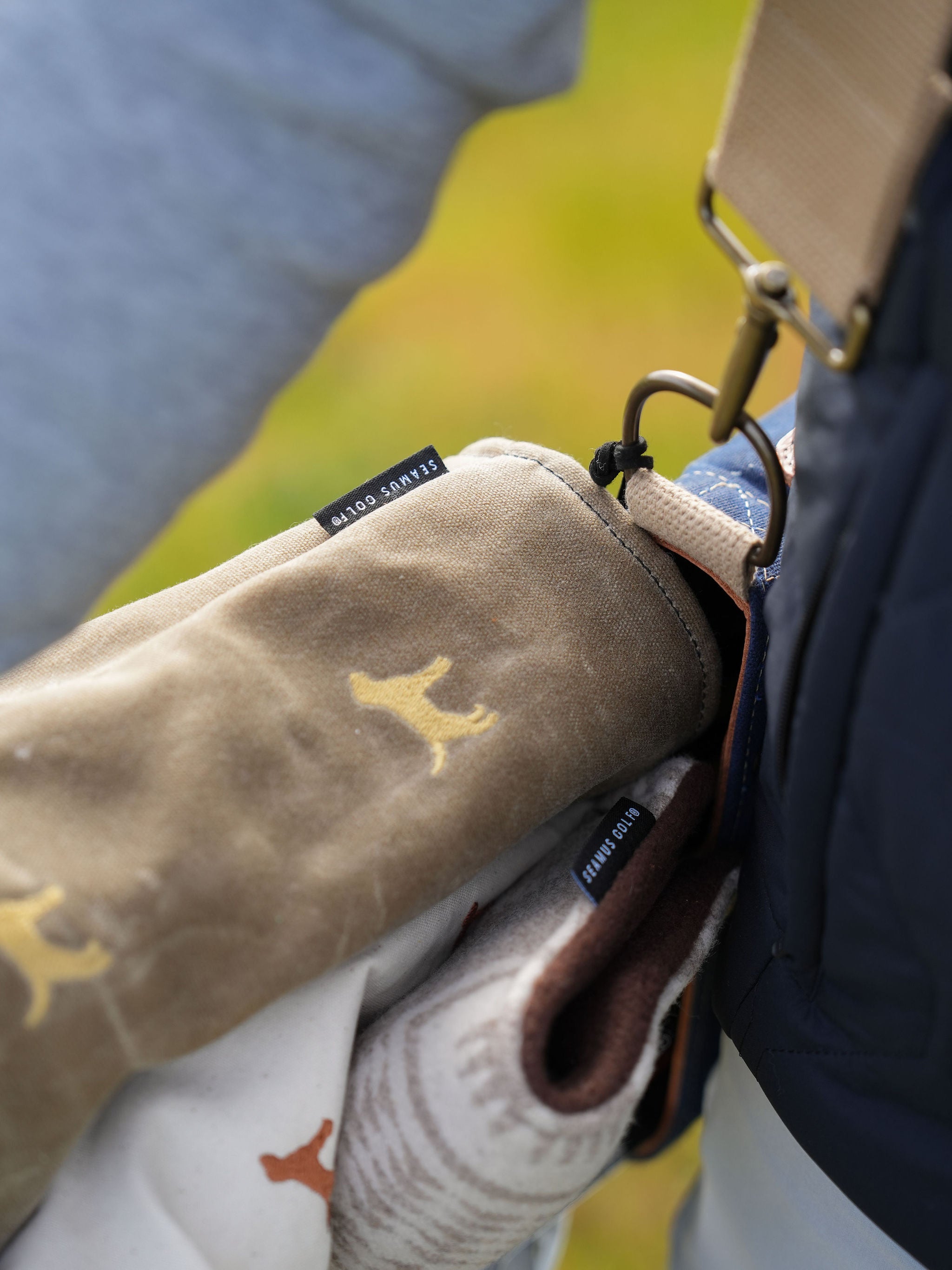 Seamus Lab Head Covers - Sage Waxed Canvas