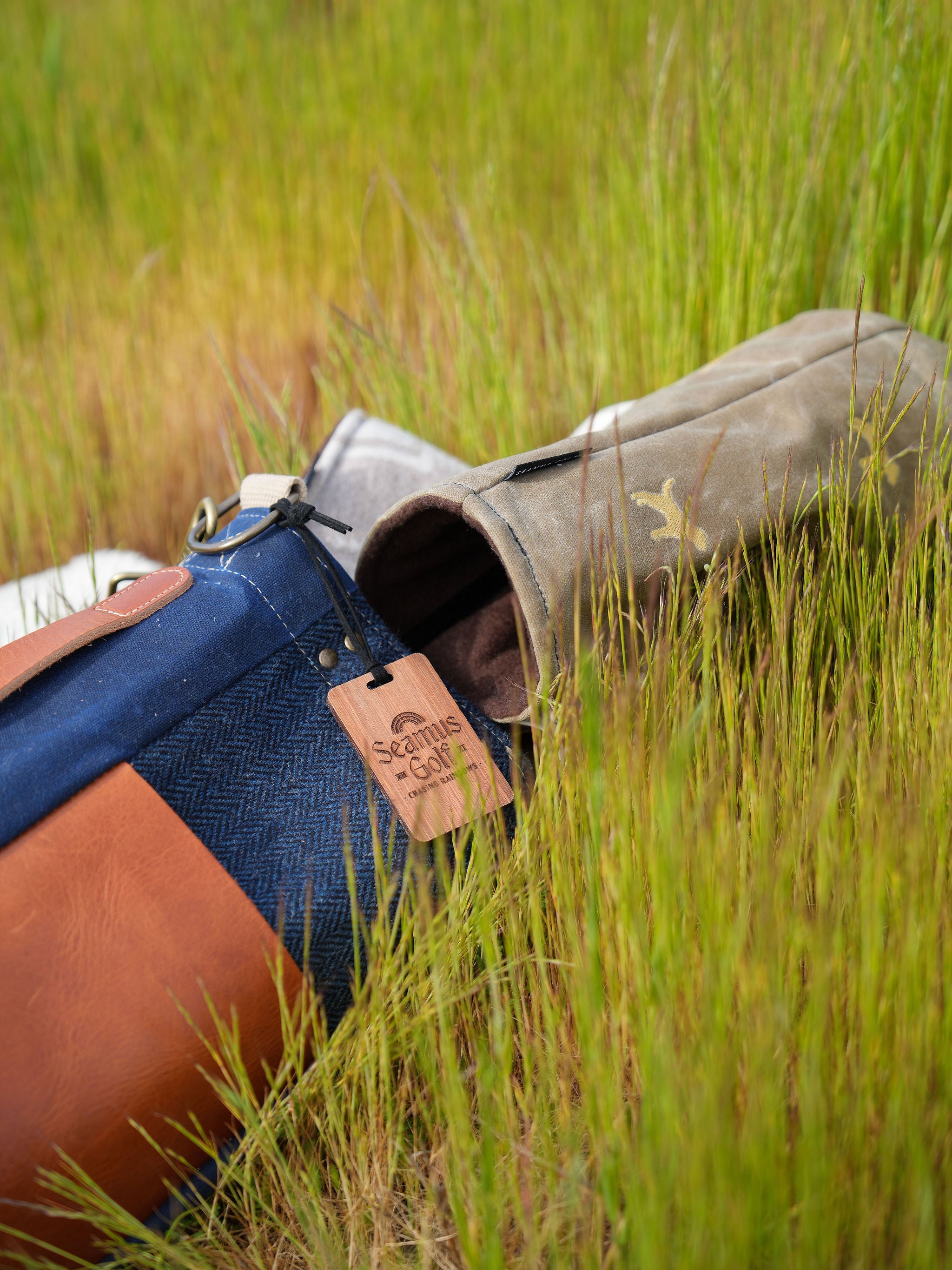 Seamus Lab Head Covers - Sage Waxed Canvas