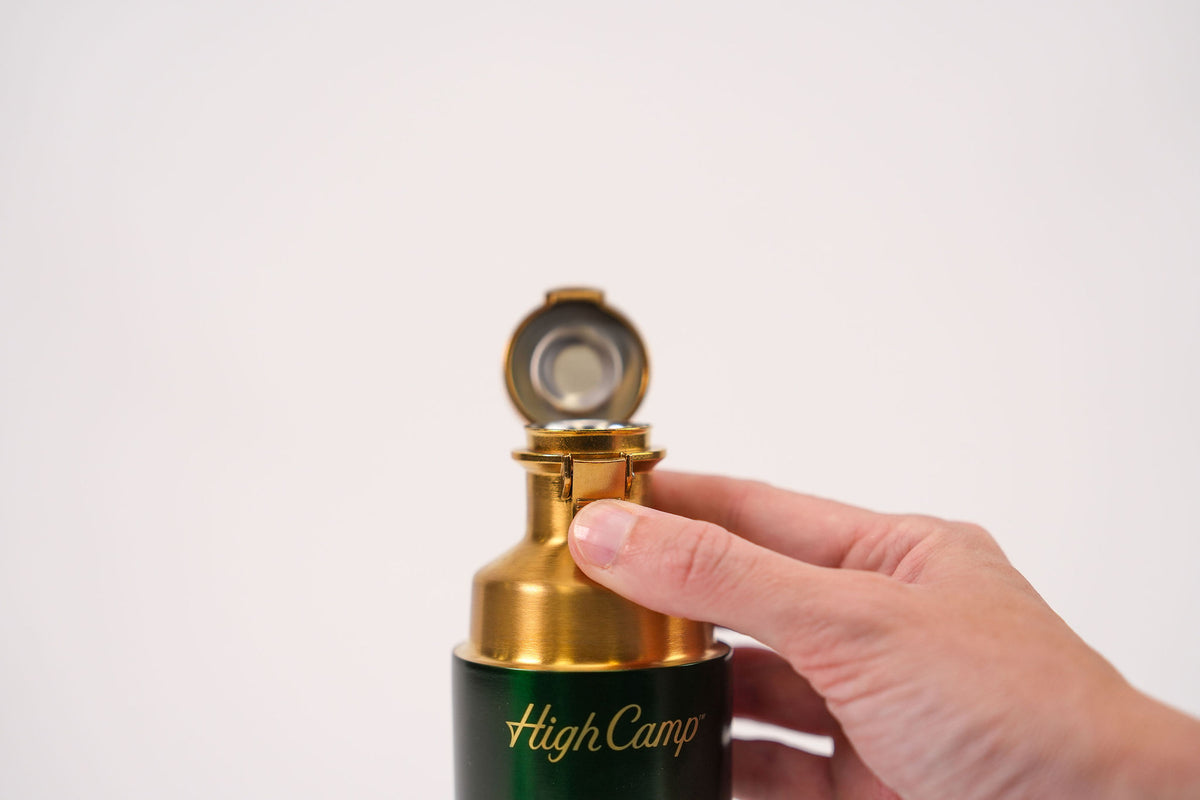 Torch Flask British Racing Green and Gold - SG Flag Logo