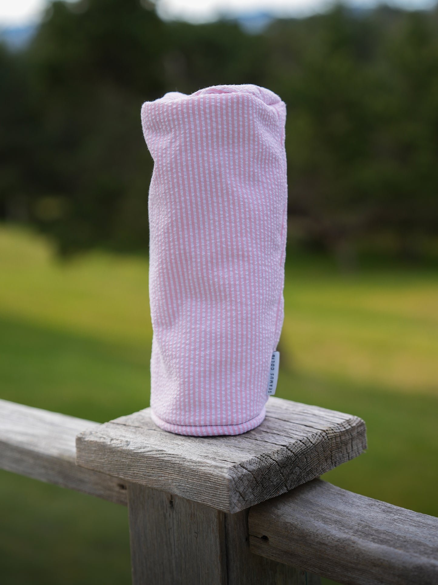 Pink Seersucker Head Covers