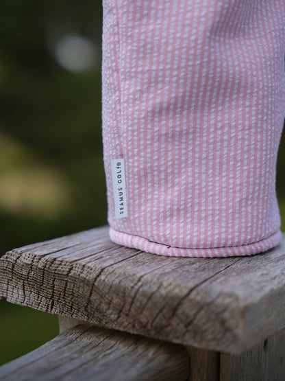 Pink Seersucker Head Covers