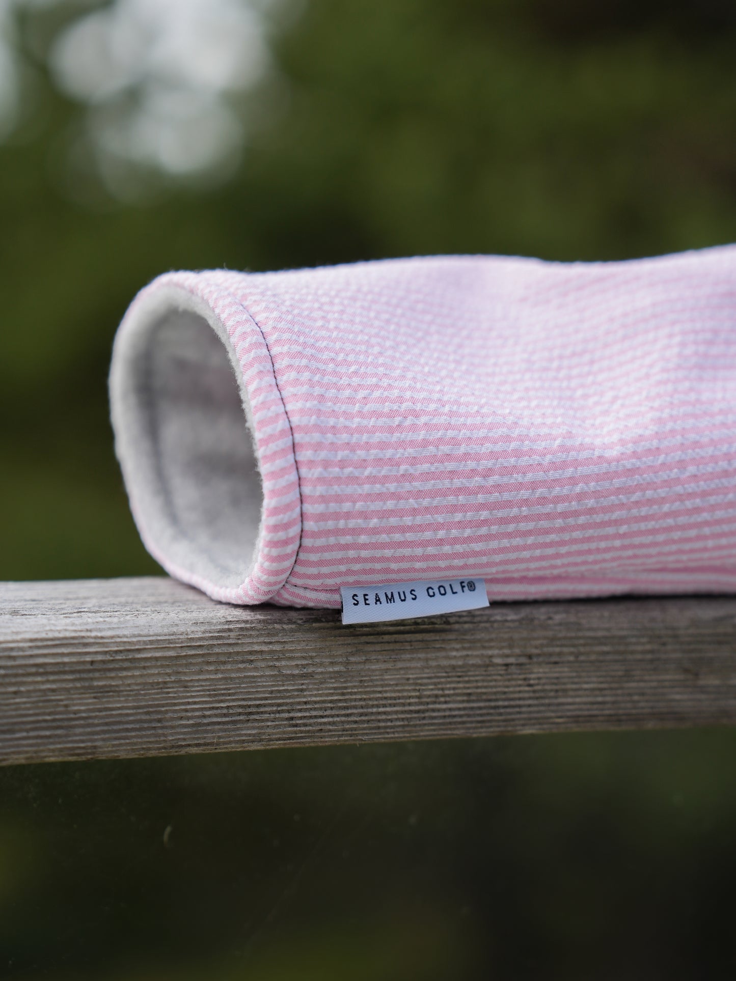 Pink Seersucker Head Covers