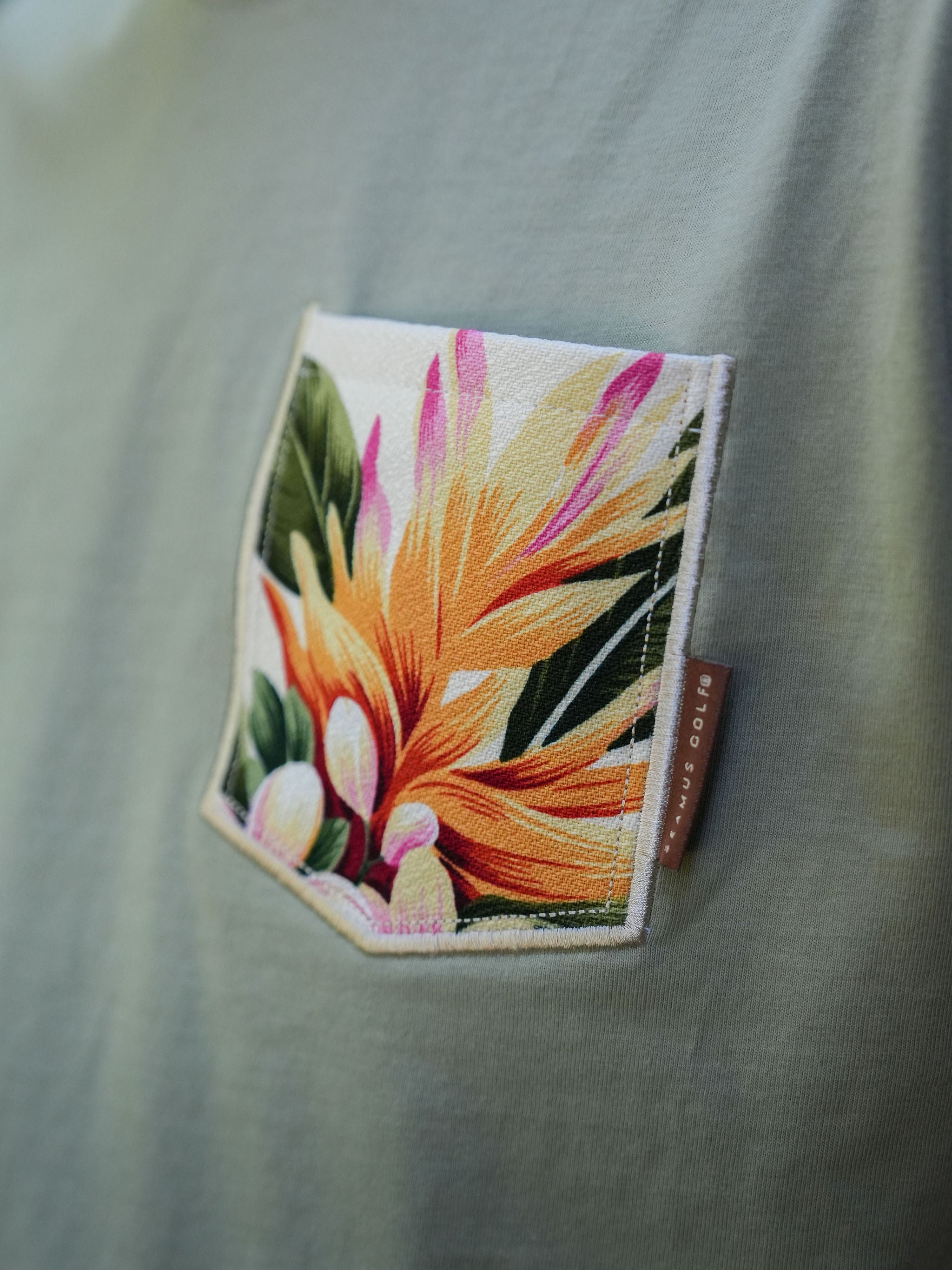 Hiwahiwa Pocket Tee Shirt - Pistachio