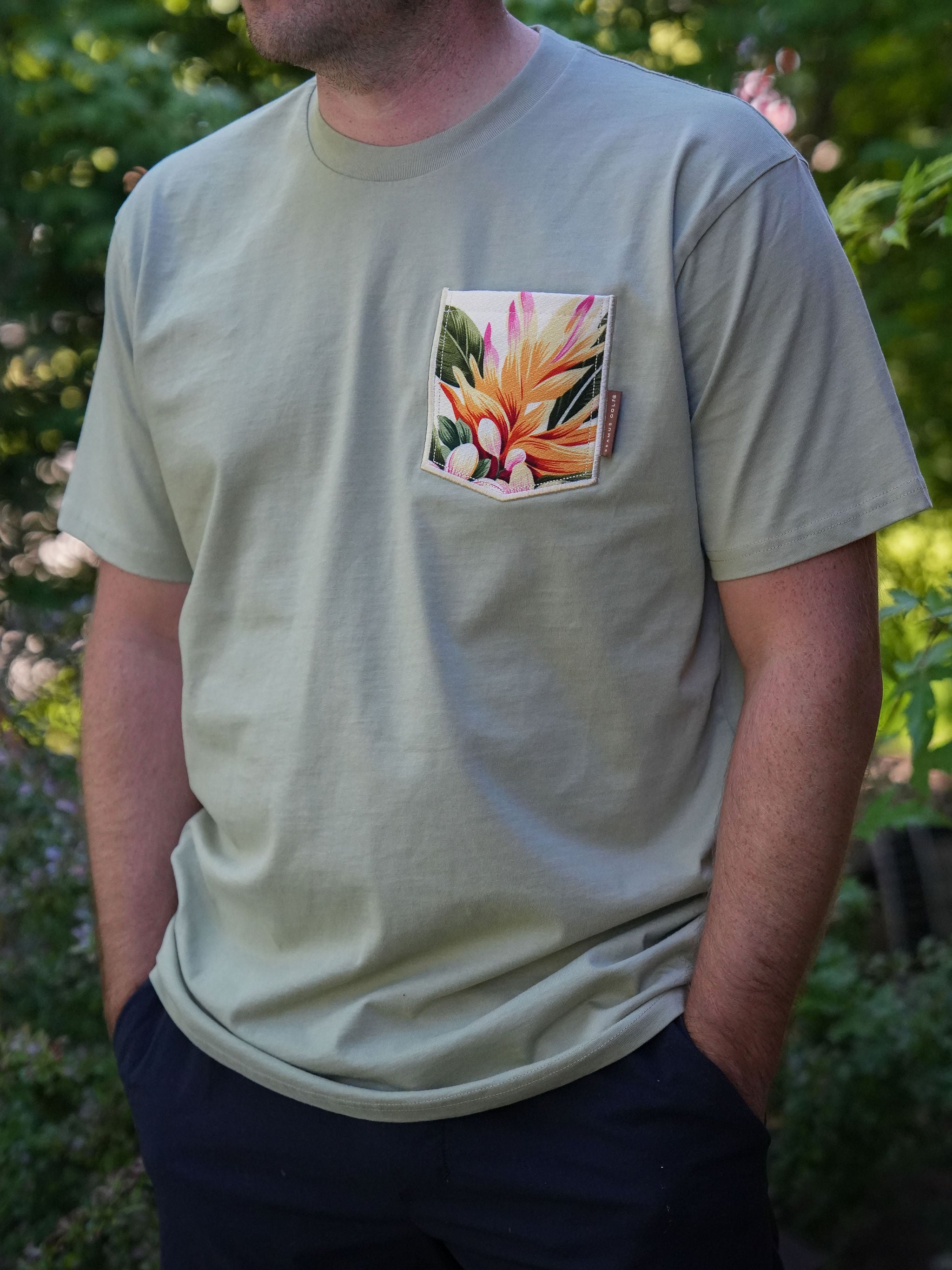 Hiwahiwa Pocket Tee Shirt - Pistachio