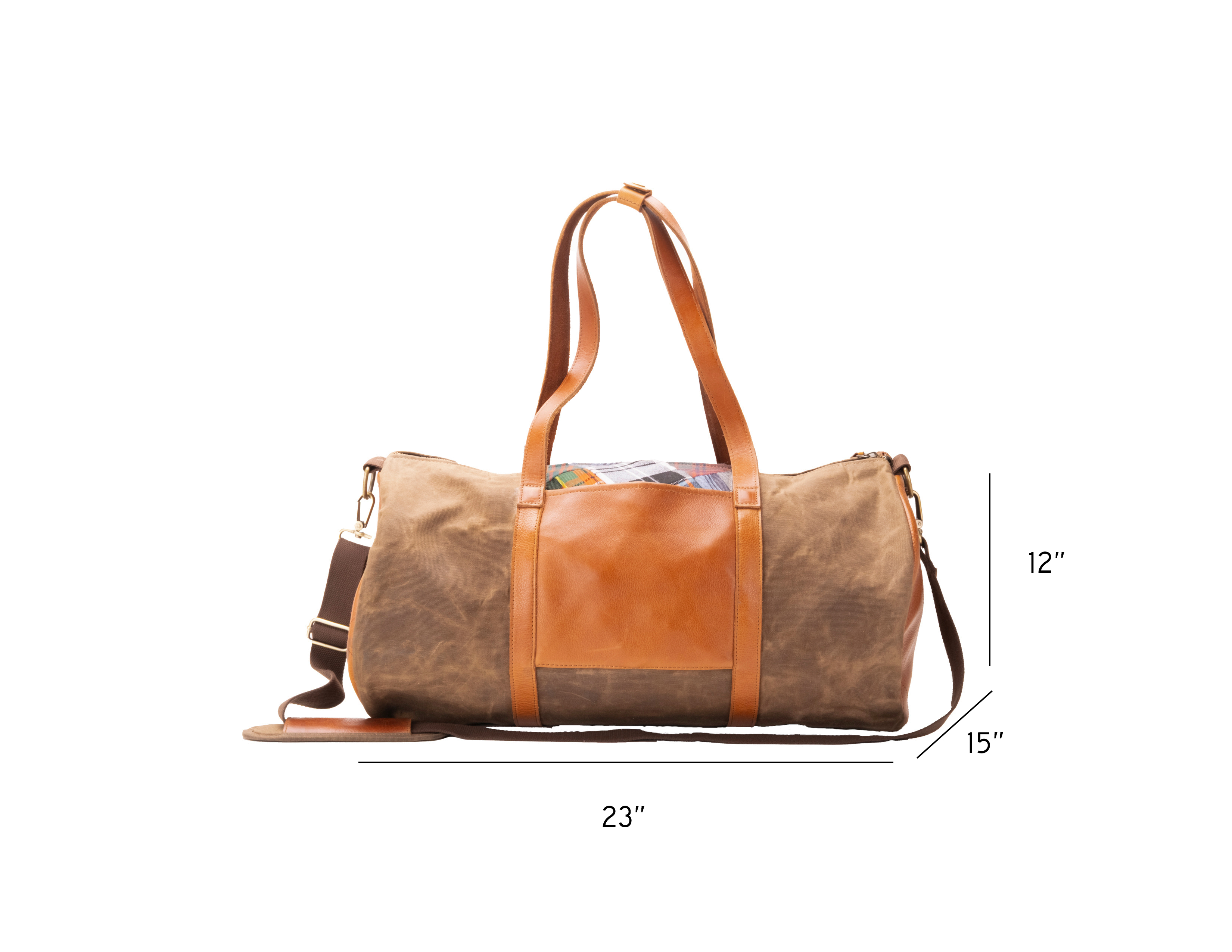 Tartan Patchwork Duffel Bag