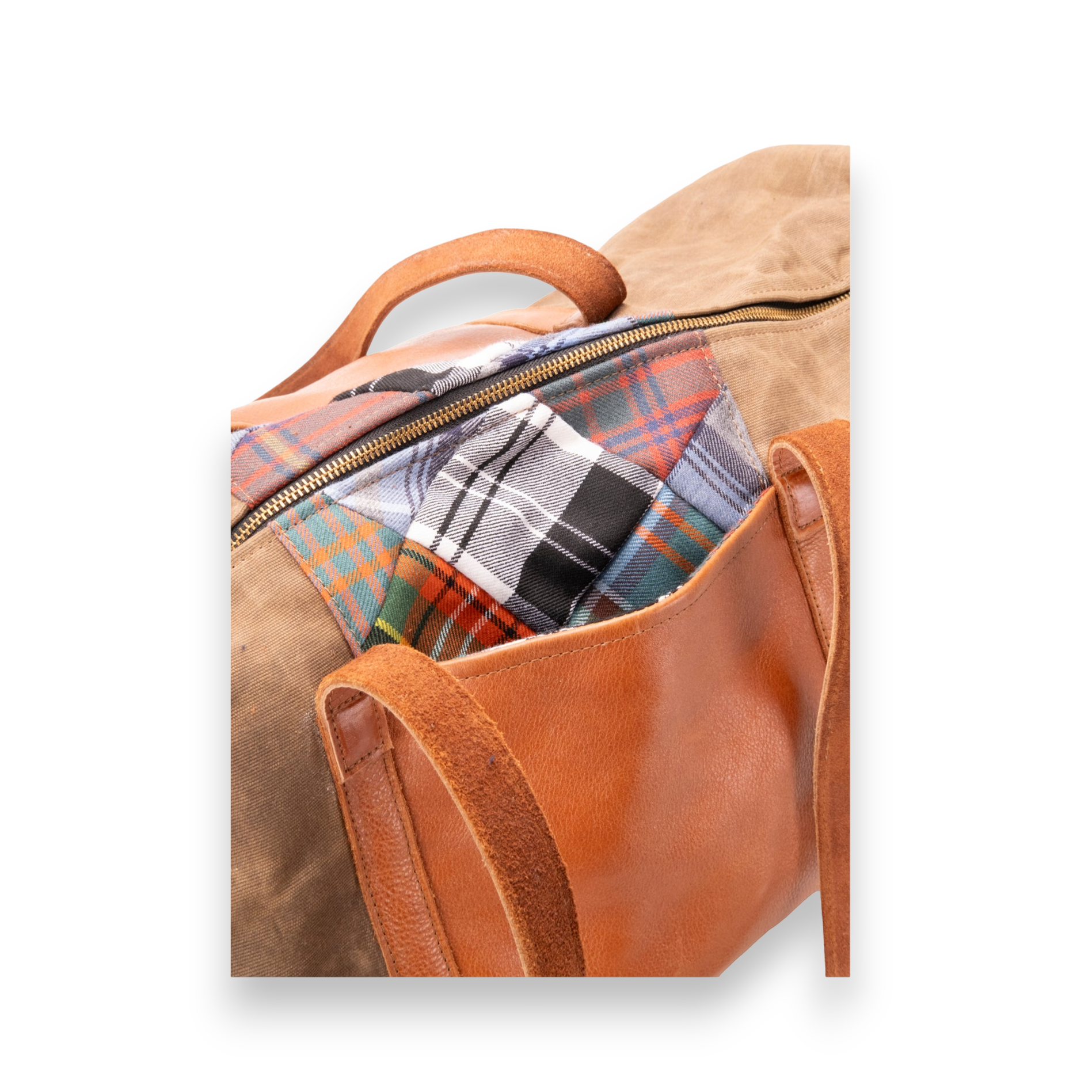 Tartan Patchwork Duffel Bag