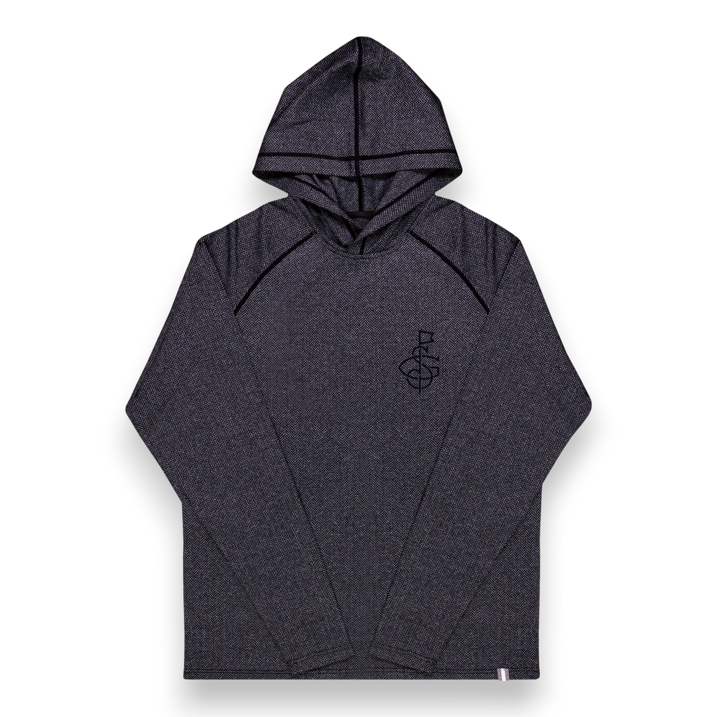 Seamus x Field Day Herringbone Jaquard Hoodie - Black