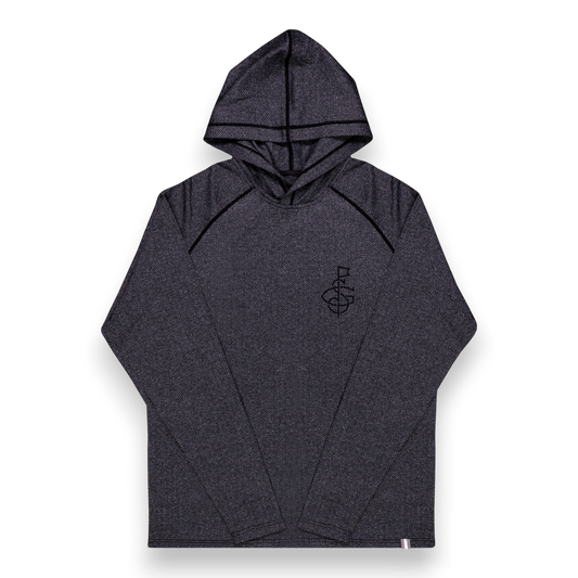 Seamus x Field Day Herringbone Jaquard Hoodie - Black