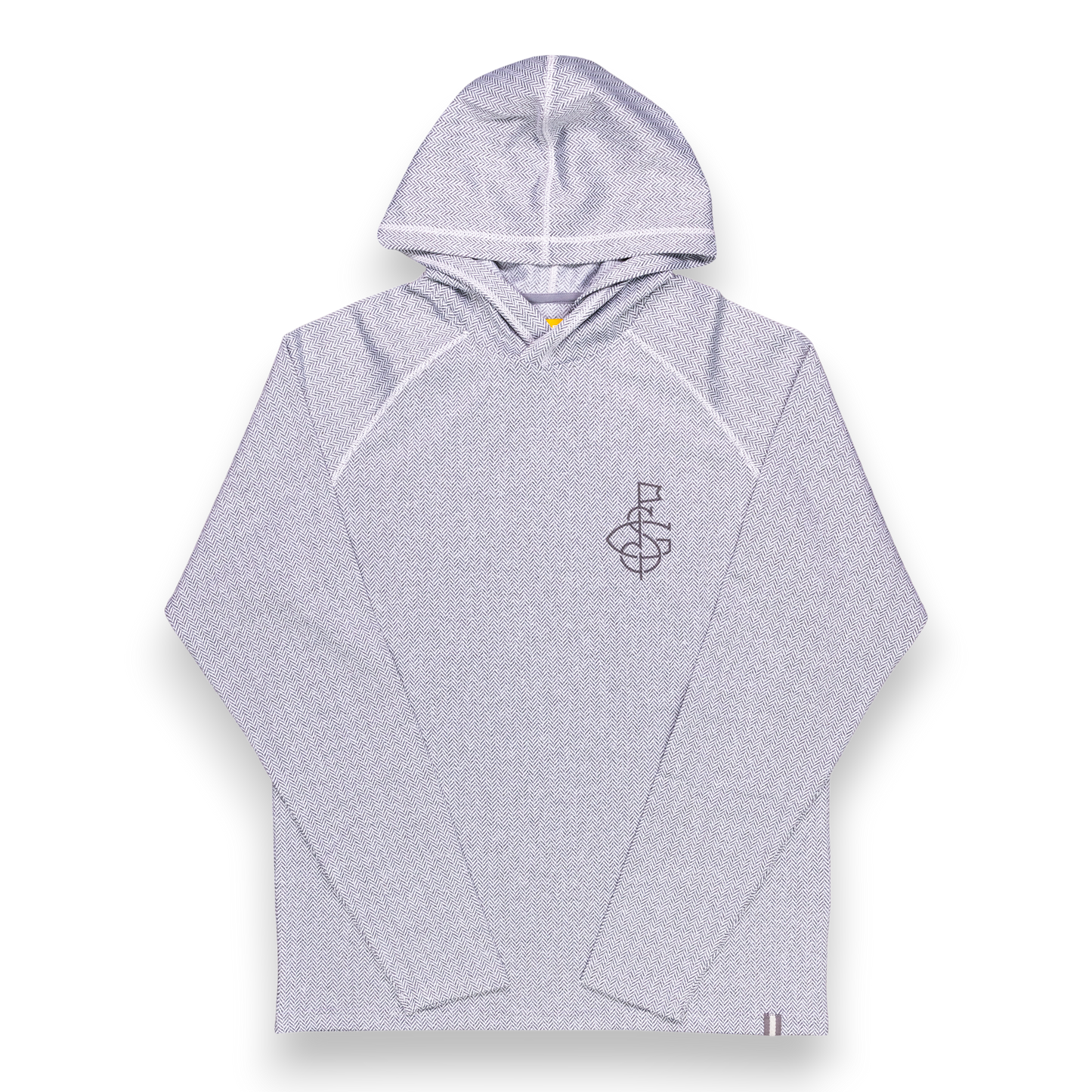 Seamus x Field Day Herringbone Jaquard Hoodie - Light Grey