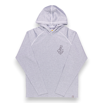 Seamus x Field Day Herringbone Jaquard Hoodie - Light Grey