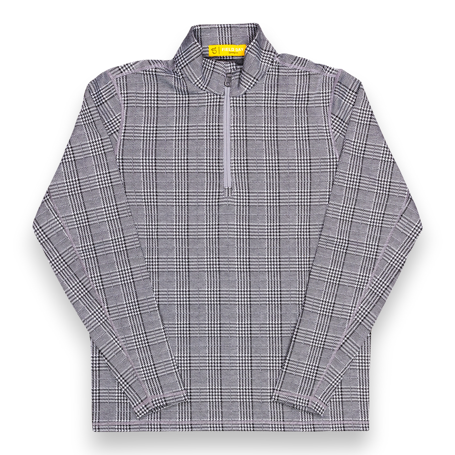 Seamus x Field Day Double Knit 1/4 Zip - Grey/Black