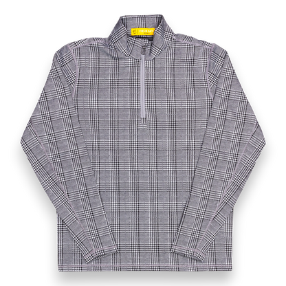 Seamus x Field Day Double Knit 1/4 Zip - Grey/Black