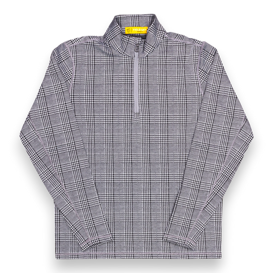 Seamus x Field Day Double Knit 1/4 Zip - Grey/Black