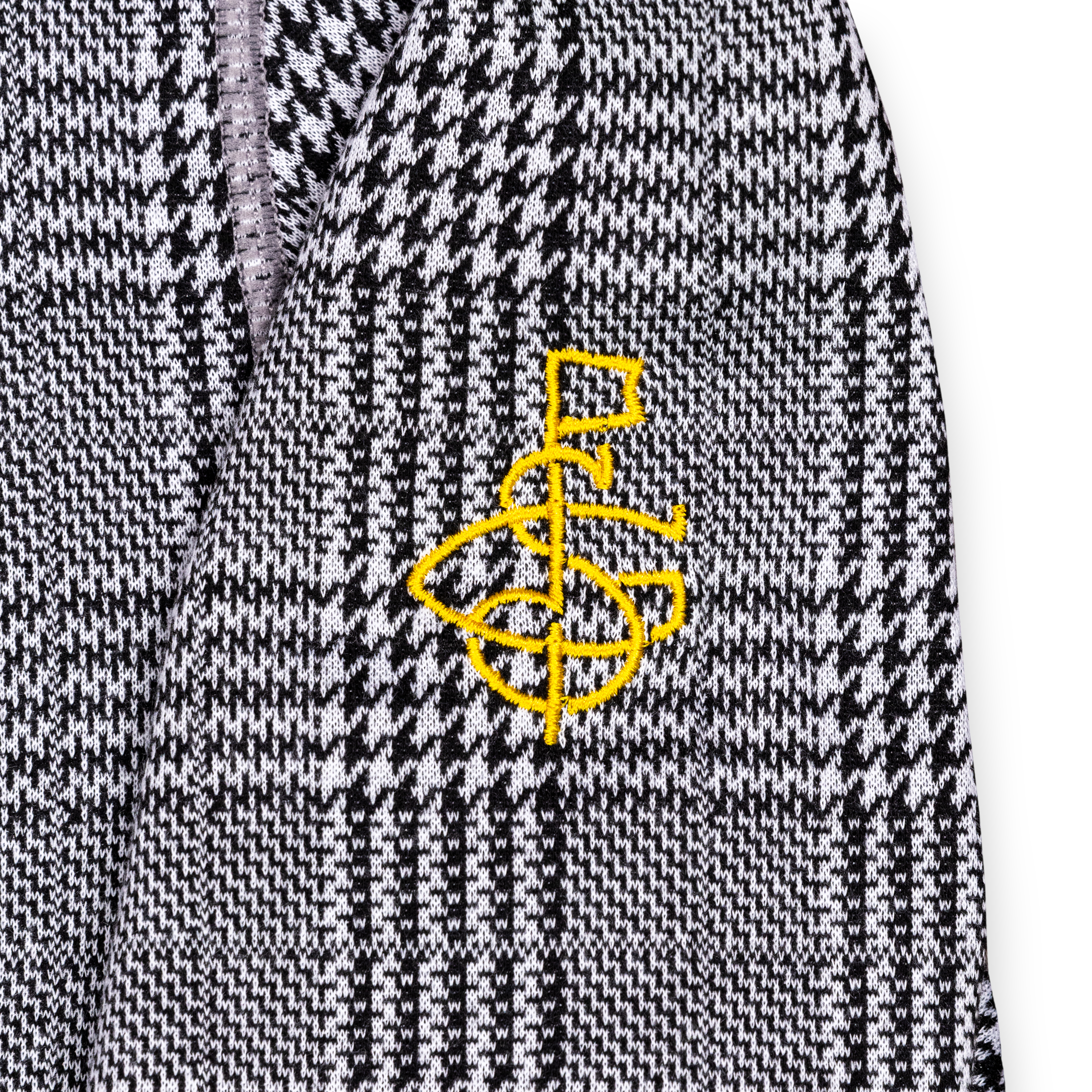 Seamus x Field Day Double Knit 1/4 Zip - Grey/Black
