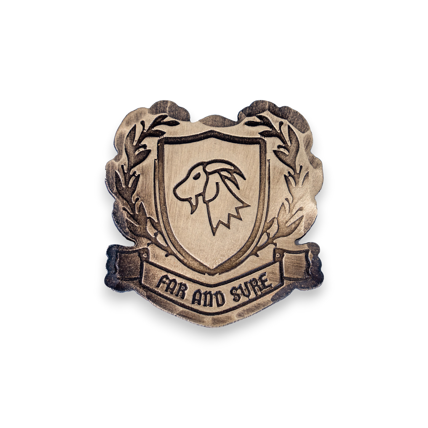 Hand Forged® The Crested Goat Ball Mark - Bronze