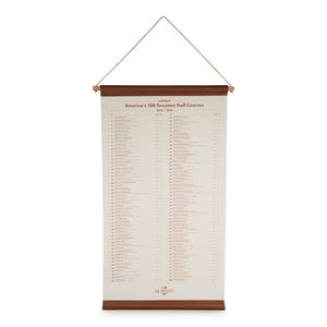 100 Greatest Courses of 2023-2024 Leather Scroll