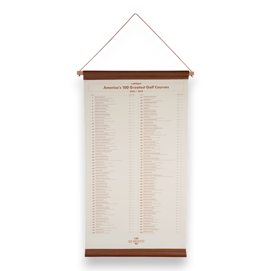 100 Greatest Courses of 2023-2024 Leather Scroll