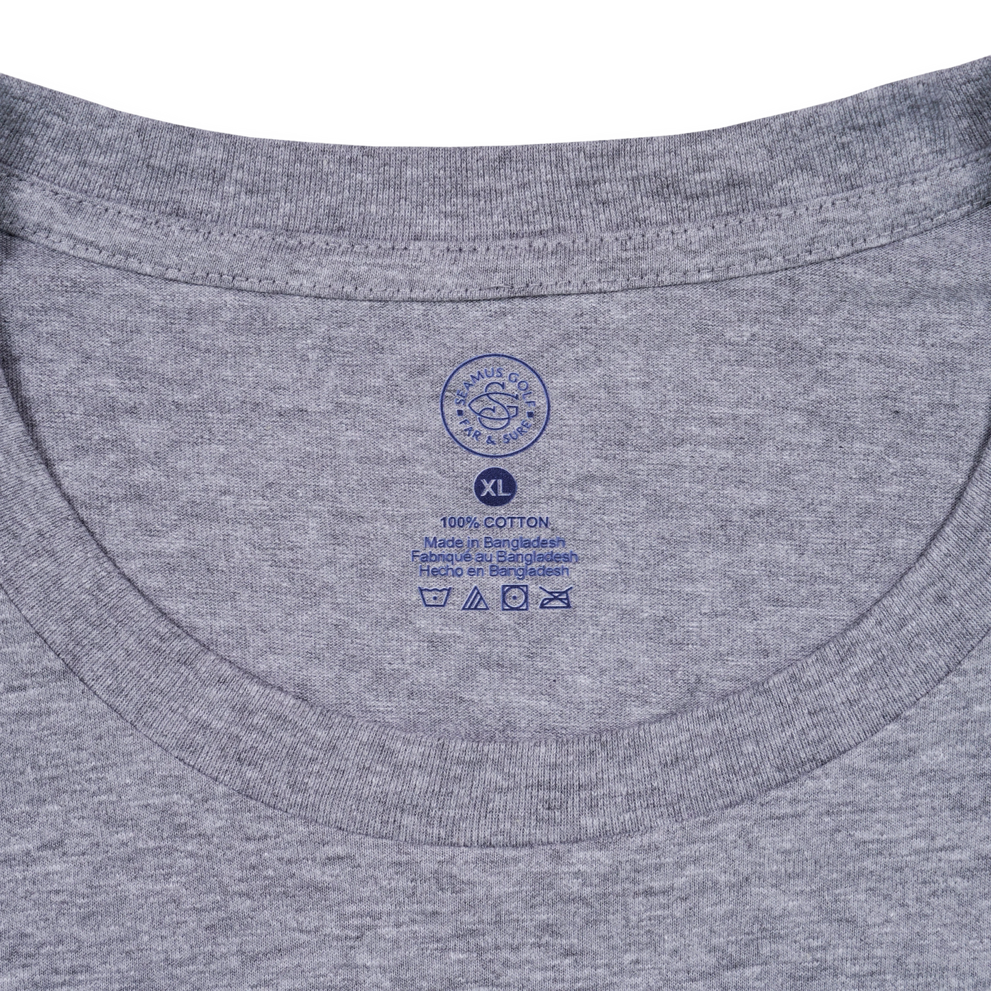 Seamus Goat T-Shirt - Navy on Grey