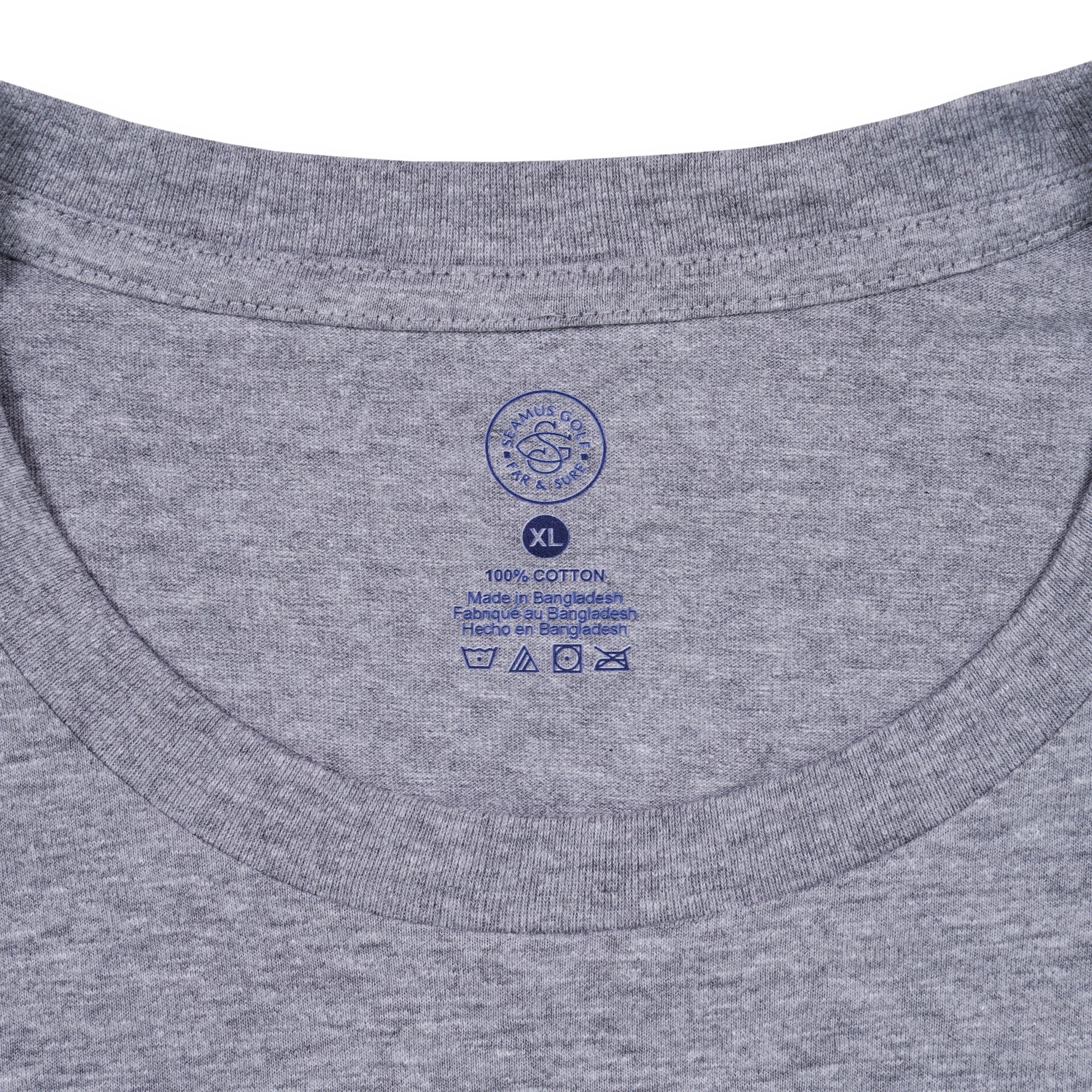Seamus Goat T-Shirt - Navy on Grey