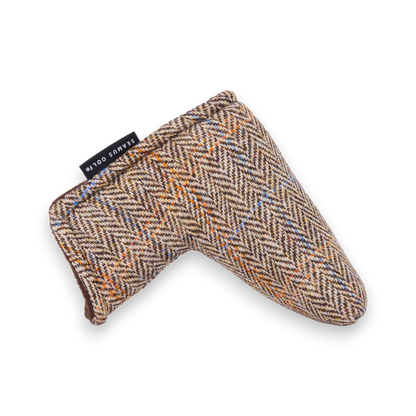 Harris Tweed Glen Plaid Putter Covers