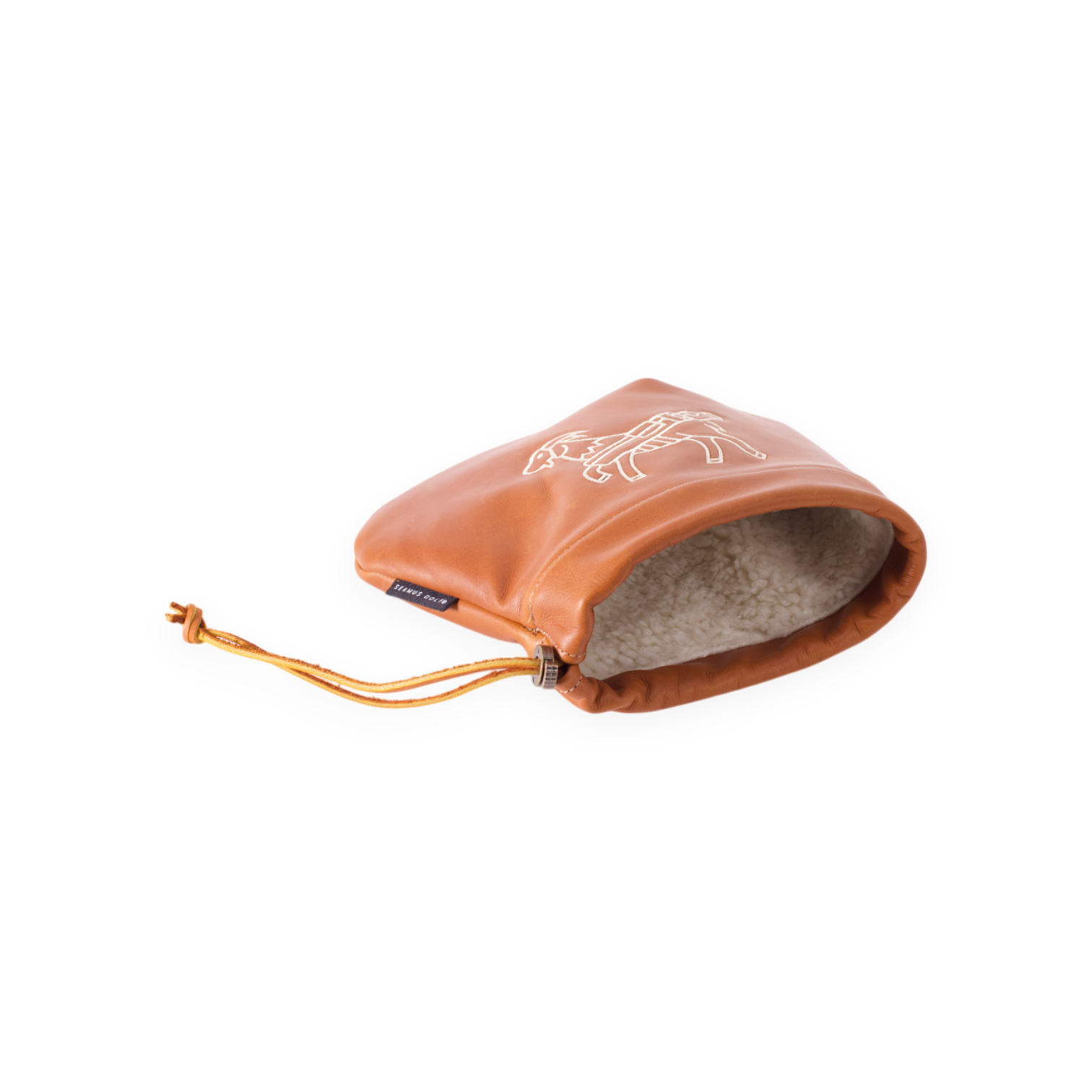 British Tan Aniline Leather Iron Cover