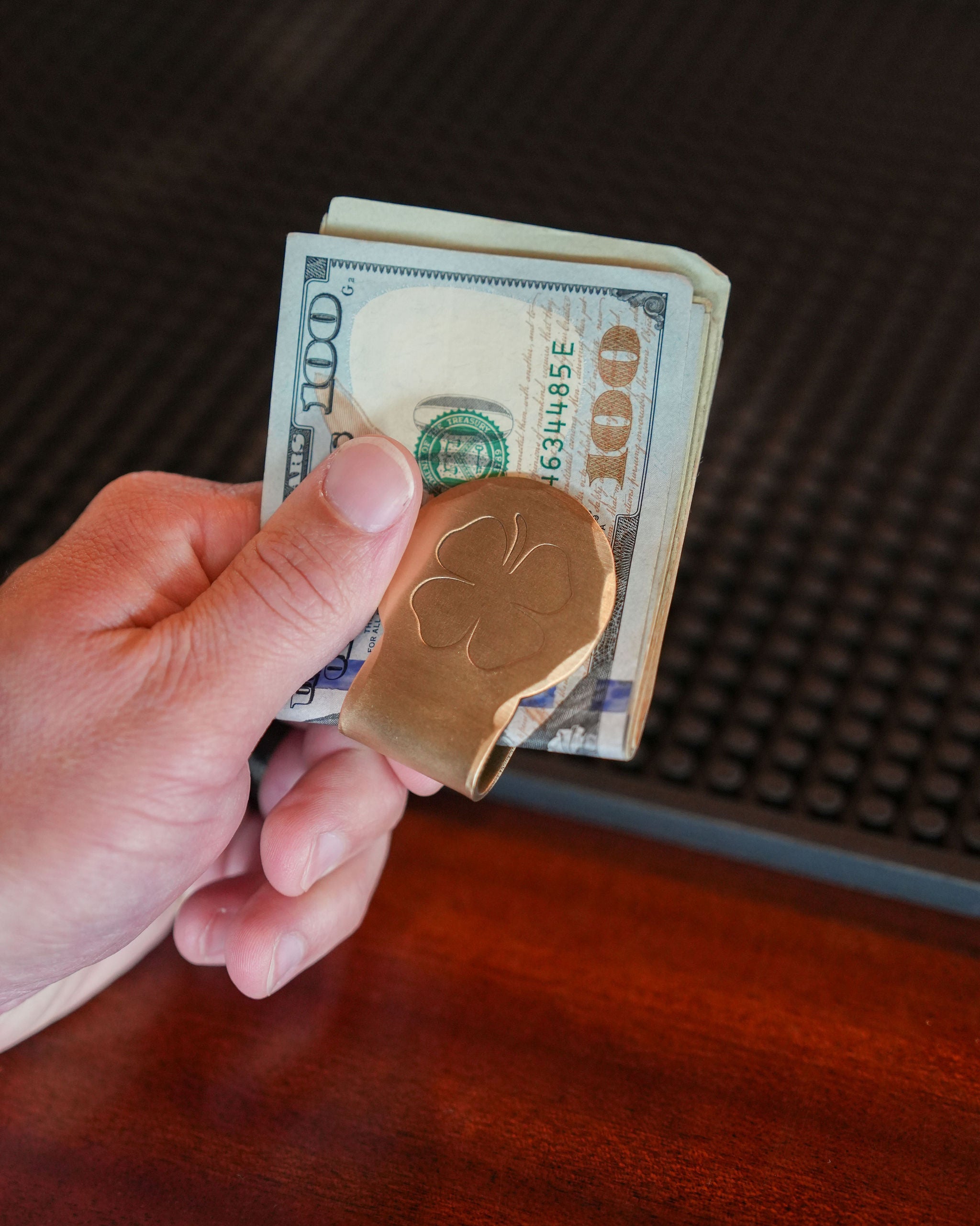 Hand Forged® Limerick Players Badge Bronze Money Clip