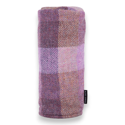 Lavender Check Harris Tweed Head Cover