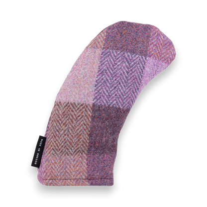 Lavender Check Harris Tweed Head Cover