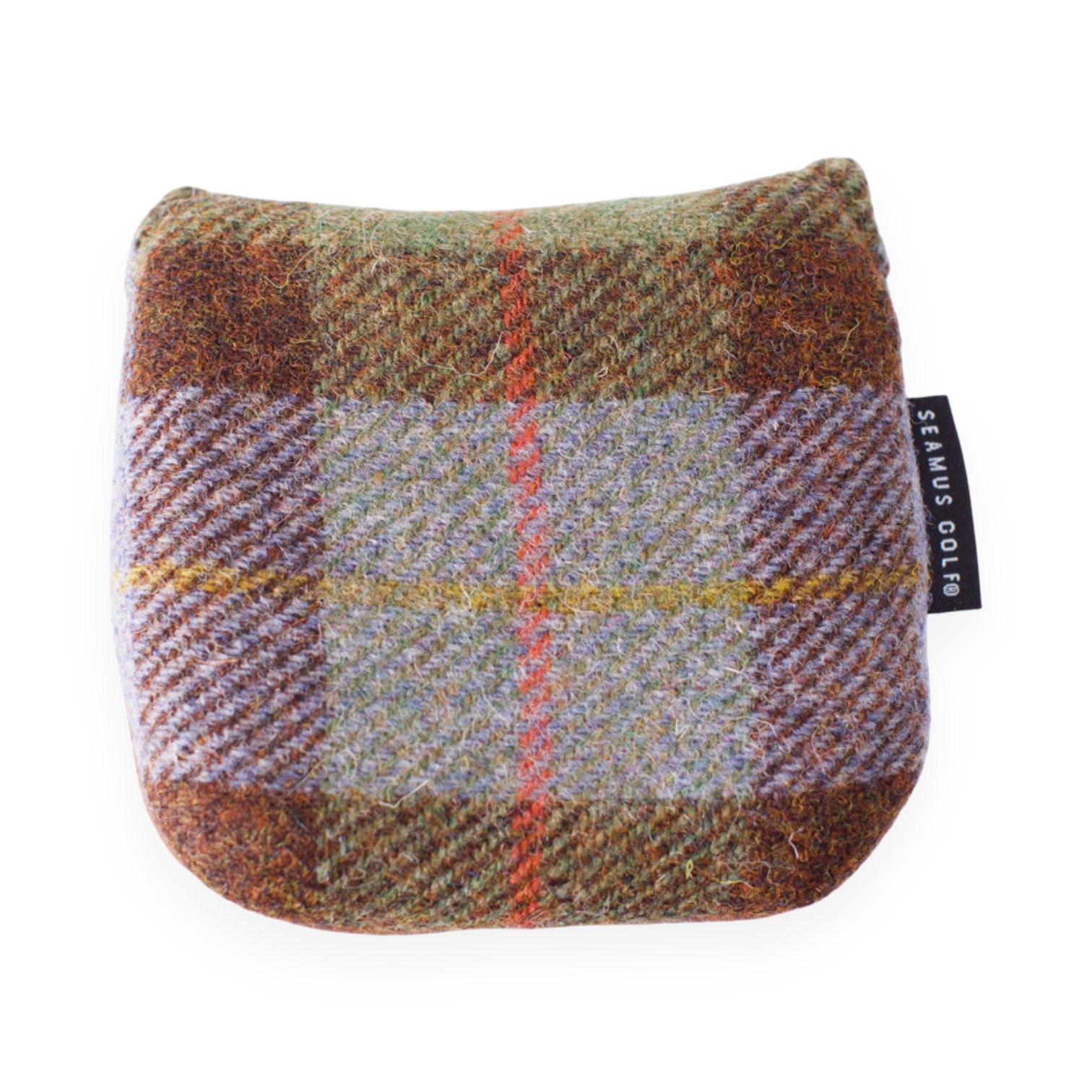 MacLeod Check Harris Tweed Heel Shafted Mallet Putter Cover