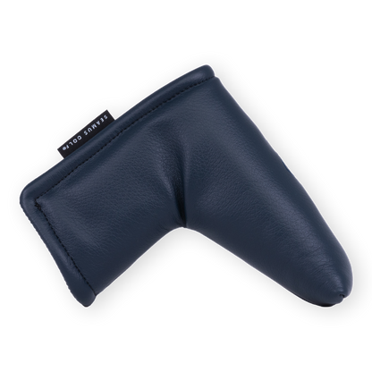 Navy Tribeca Leather Blade Putter Cover