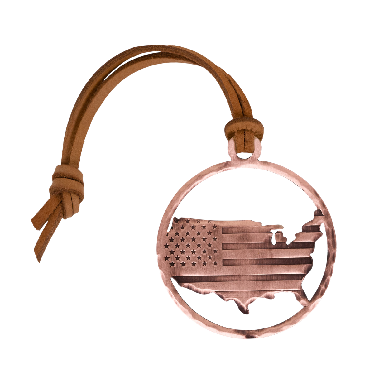 Hand Forged® America Country Club Bag Tag - Copper | SEAMUS GOLF