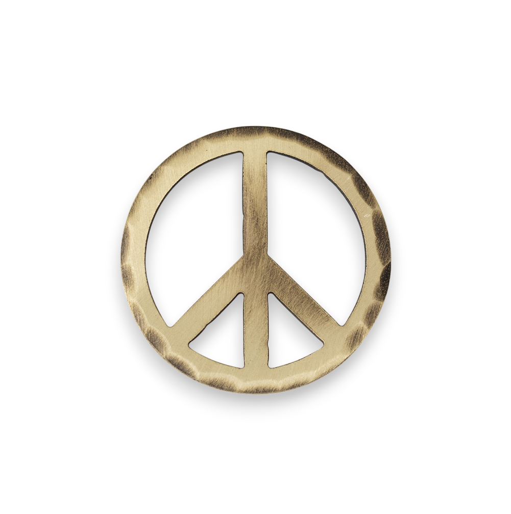 Hand Forged® Peace Sign Ball Mark - Bronze