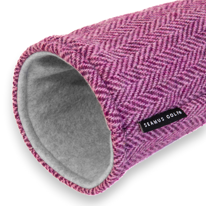 Pink Harris Tweed Head Cover