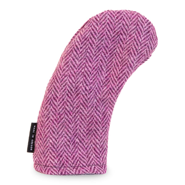 Pink Harris Tweed Head Cover