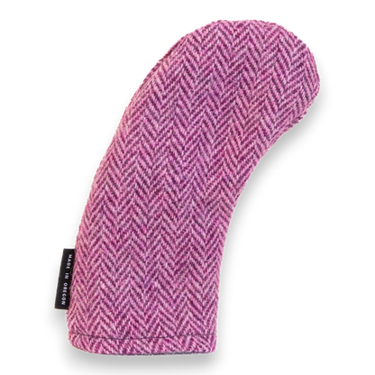 Pink Harris Tweed Head Cover